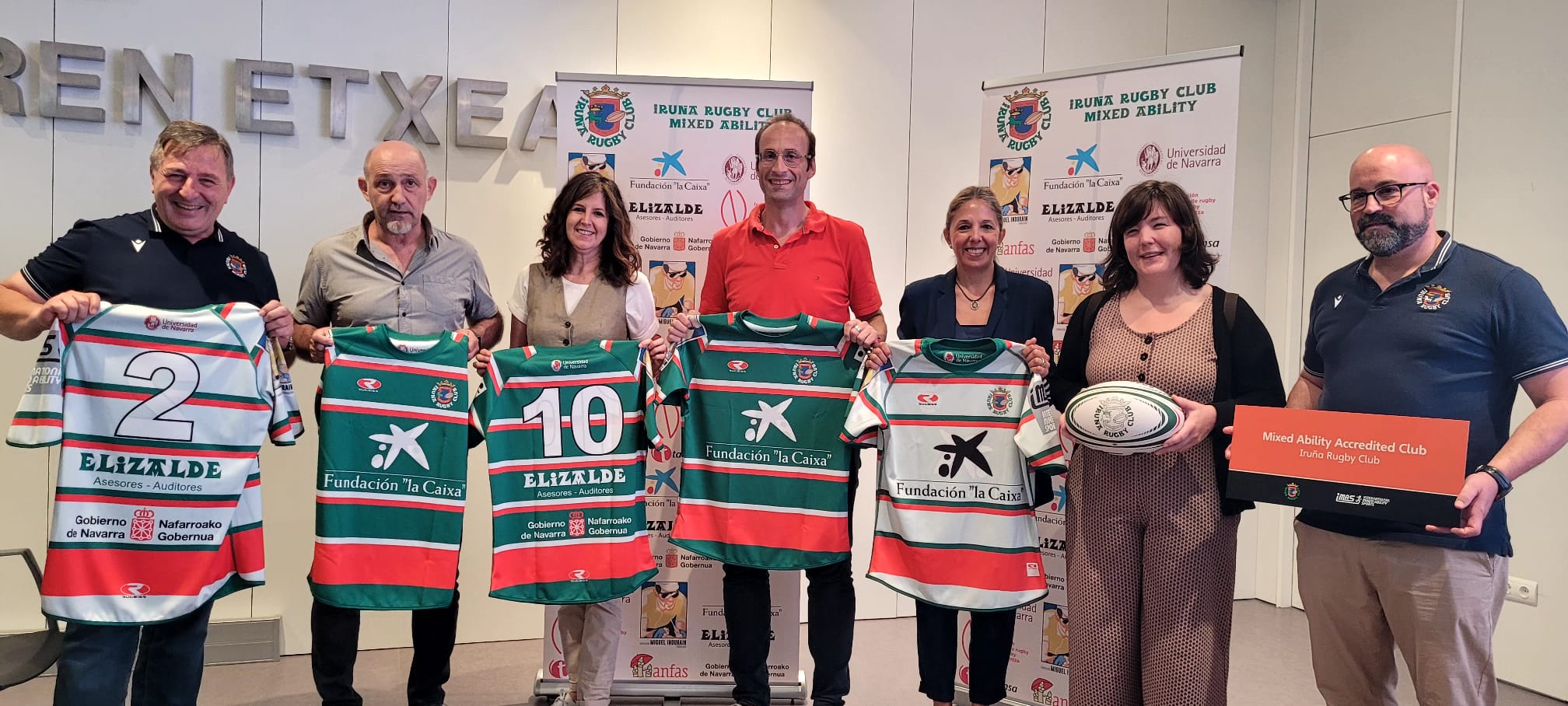 Presentaci&oacute;n de la &quot;I Copa Ciudad de Pamplona 2023&quot; Rugby Mixed Ability